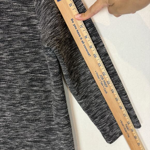 Ann Taylor LOFT Sweater Dress Women's Small Gray Knit Shoulder Zip Pullover - Picture 11 of 12